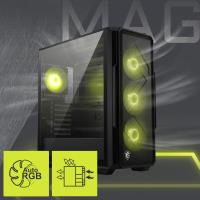MSI MAG FORGE 151A B75 PCIE5 II 750W 80+BRONZE AUTO 6x12CM RGB FAN PENCERELI ATX GAMING KASA
